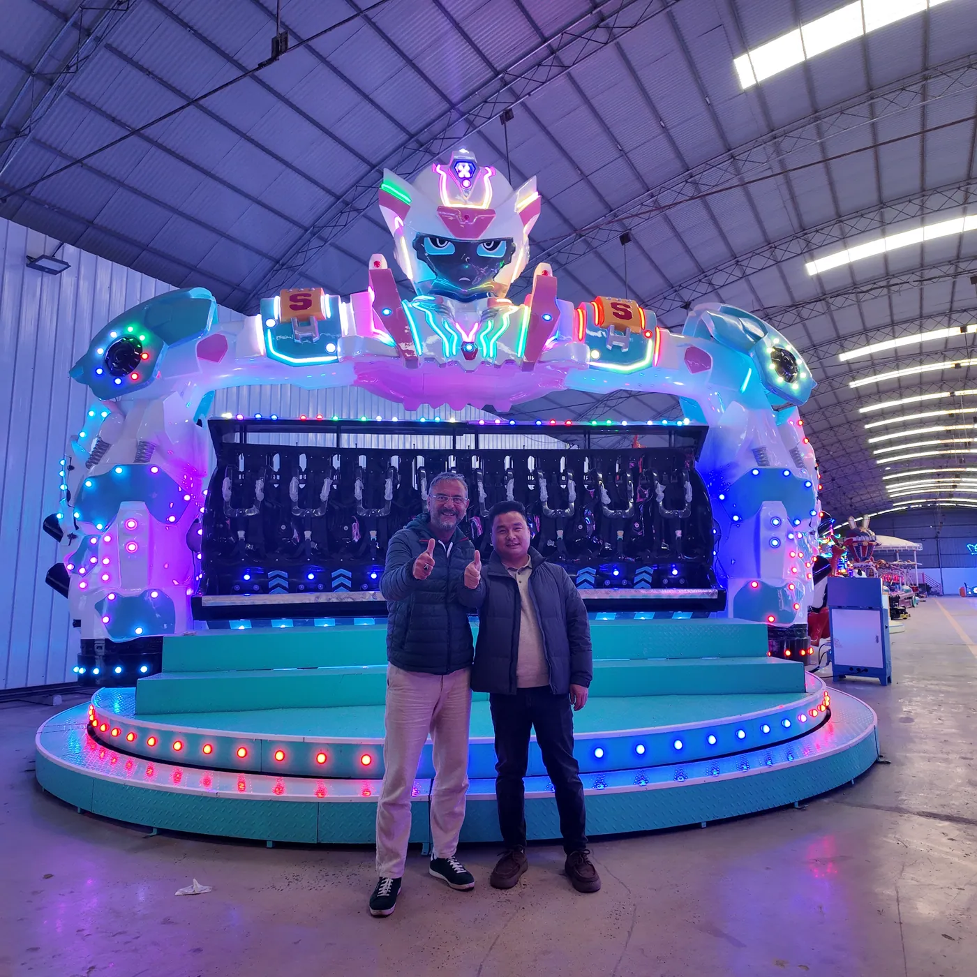 Moroccan client factory audit at XL Amusement Ride — XL Amusement Ride amusement ride manufacturer (photo 2)