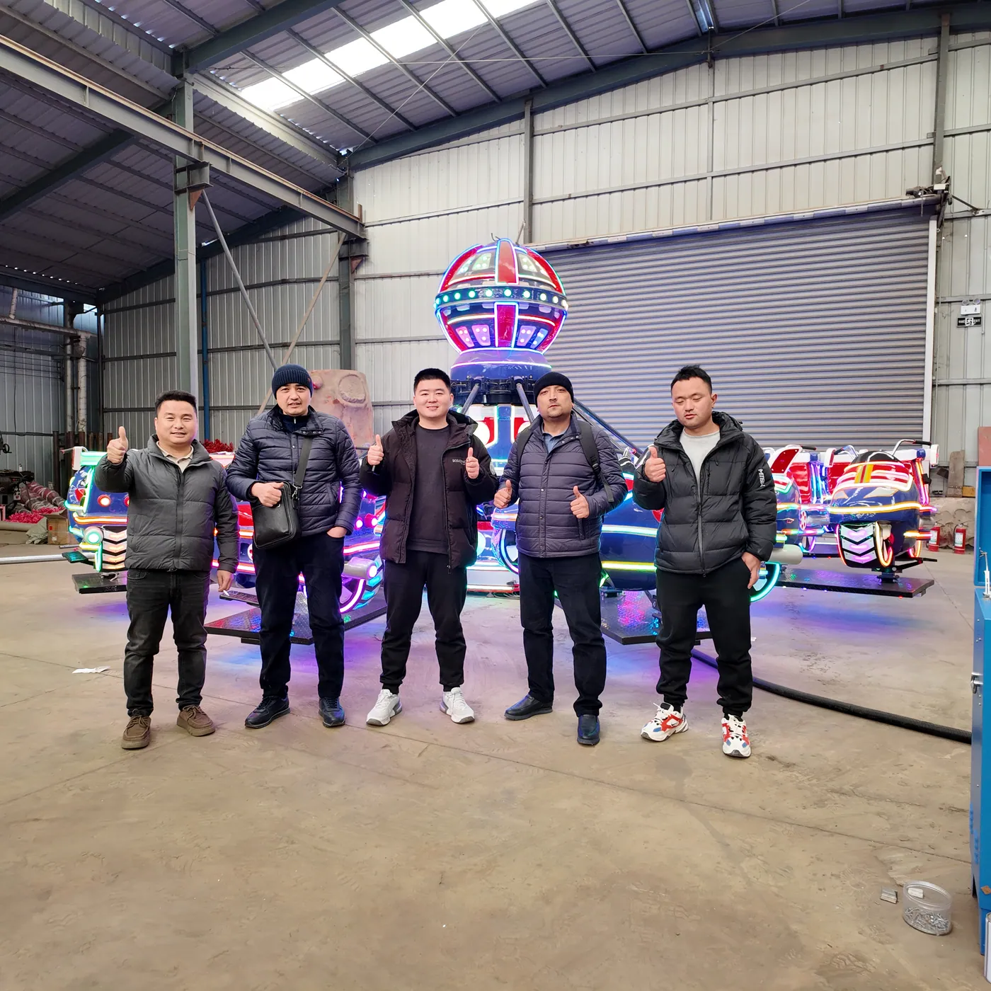 Turkish client visit — ordering amusement rides at our factory — XL Amusement Ride amusement ride manufacturer (photo 16)