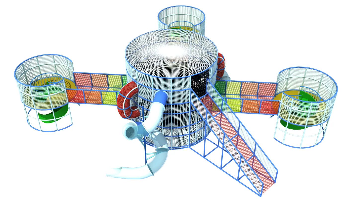 Triple-Layer Net Trampoline — original design by XL Amusement Ride amusement ride factory
