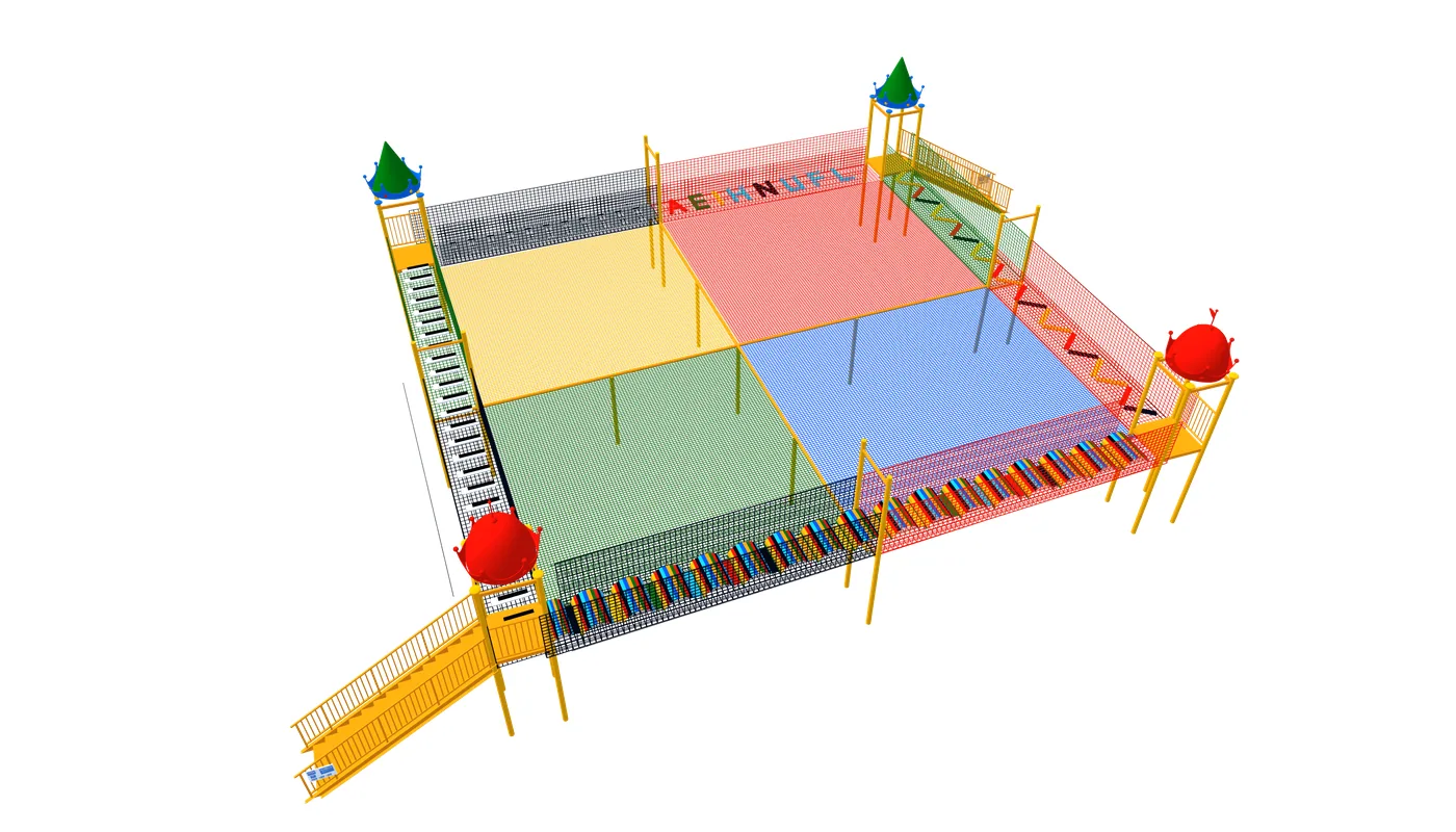 Square Net Playground — original design by XL Amusement Ride amusement ride factory