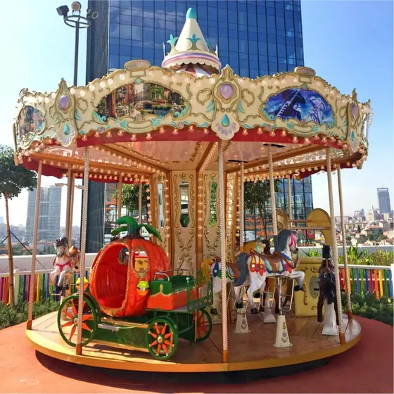 Carousel 5m, 20 seats amusement ride — photo 4 by XL Amusement Ride factory