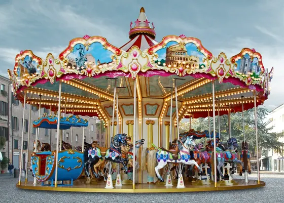 Carousel 8.5m40 seats amusement ride for sale — manufactured by XL Rides (Henan Xinlong Amusement Equipment Co., Ltd.)
