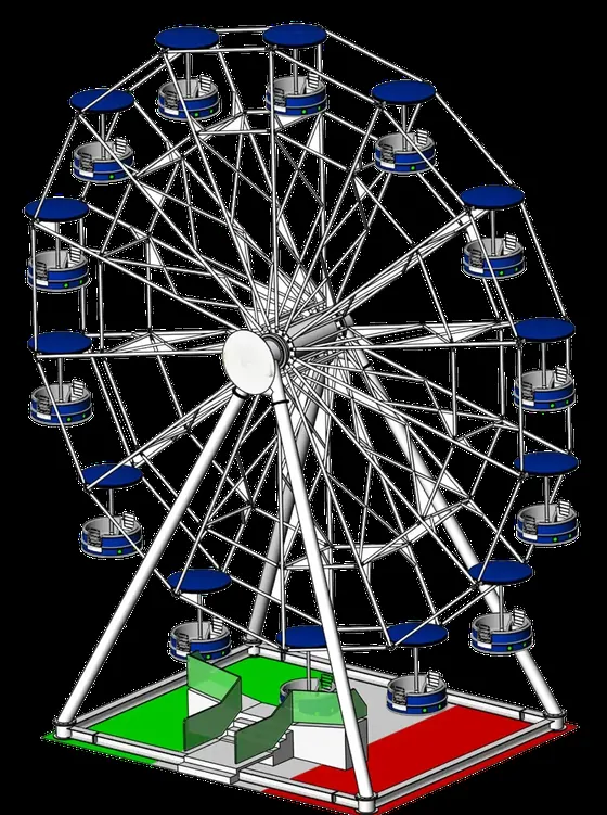 FERRIS WHEEL 22M amusement ride for sale — manufactured by XL Rides (Henan Xinlong Amusement Equipment Co., Ltd.)