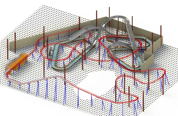 Flume ride coaster — الأفعوانيات ride for sale from XL Rides amusement ride manufacturer, China