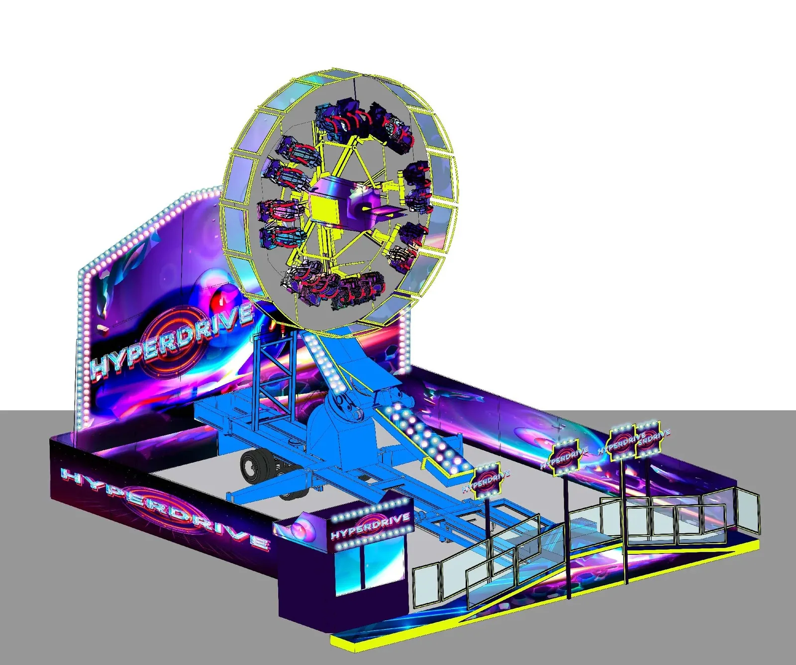 SPACE GUN — Wahana Berputar ride for sale from XL Rides amusement ride manufacturer, China